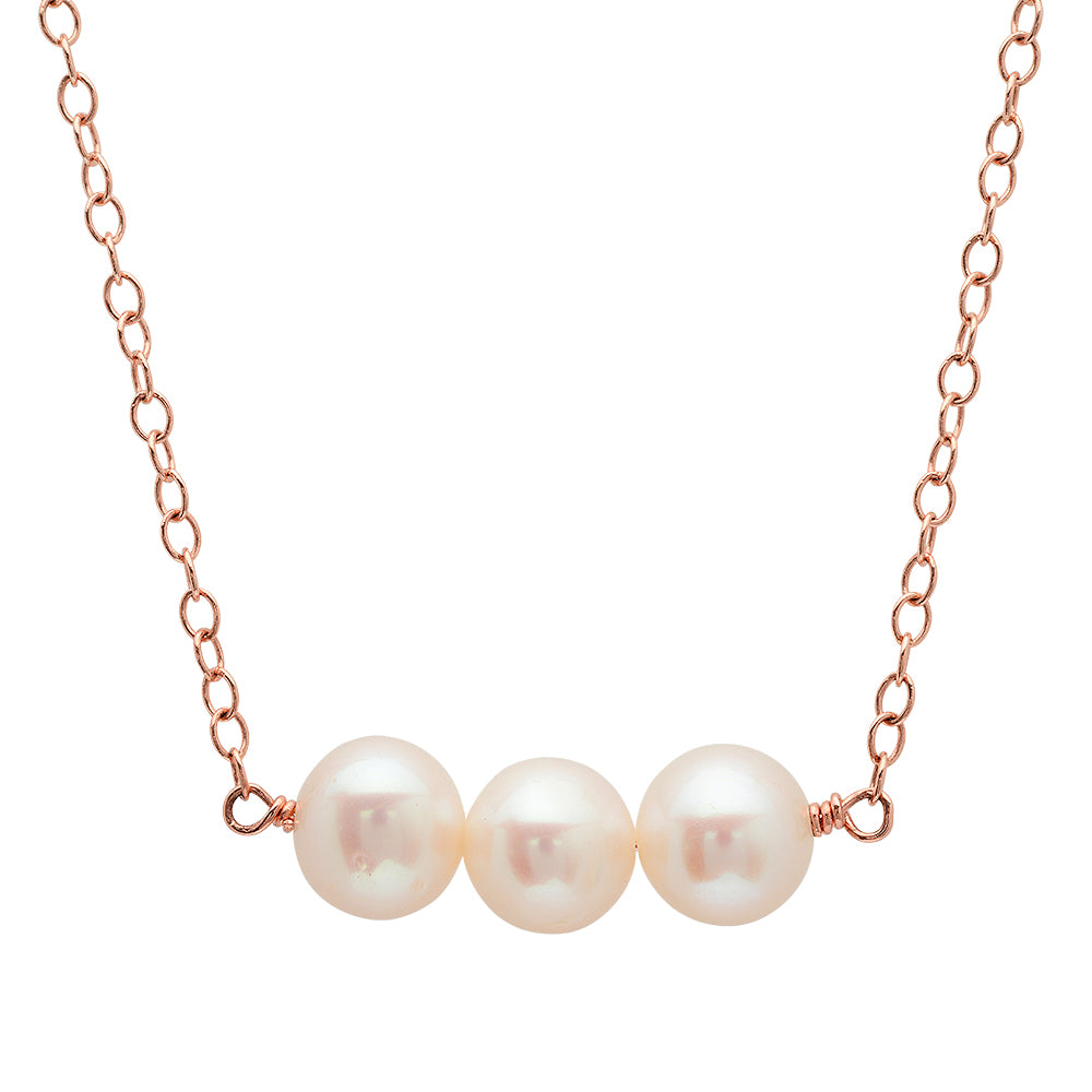 Triple Freshwater Pearl Necklace