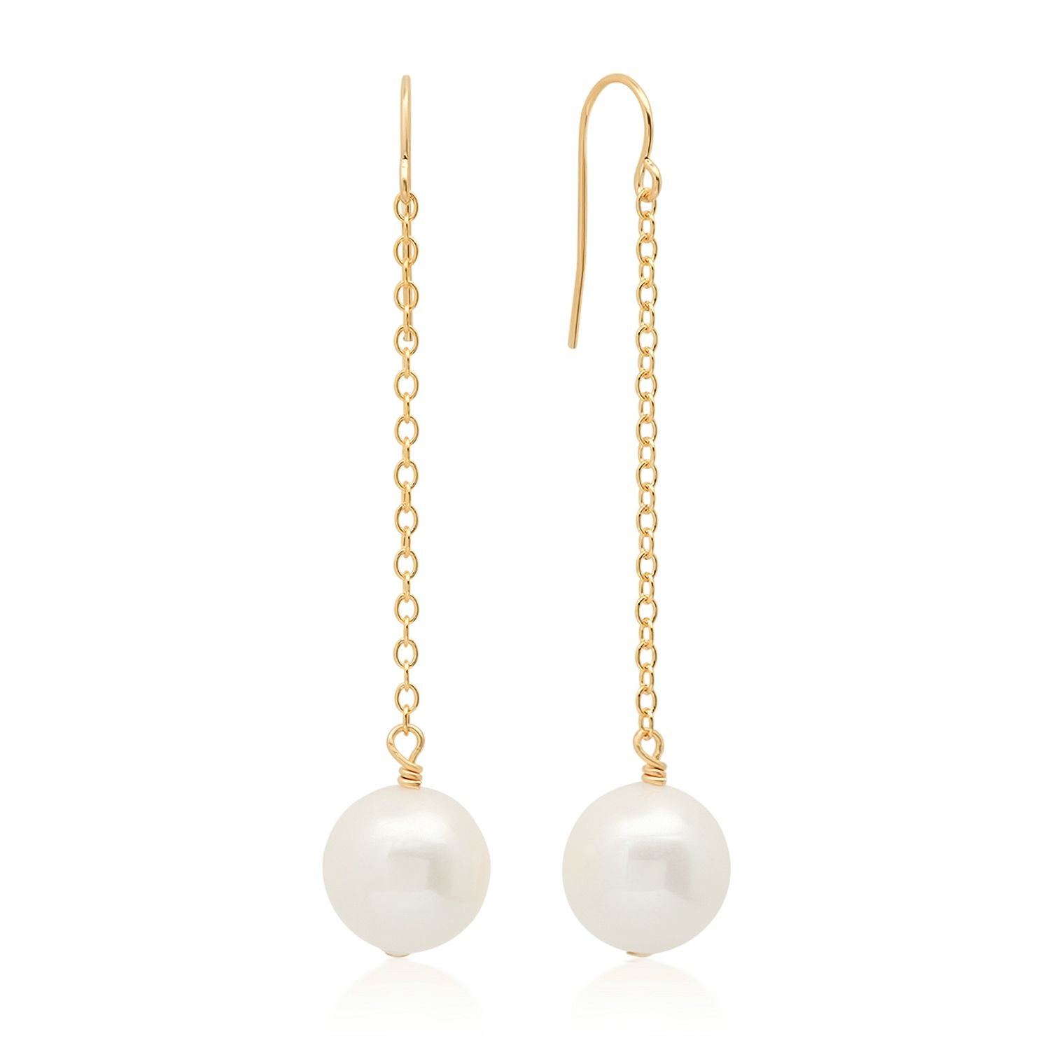 Large Pearl Drop Earrings