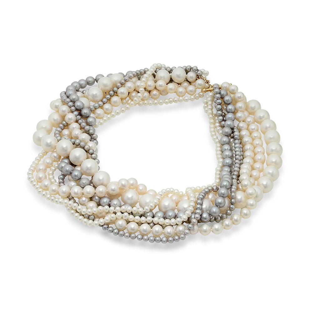 Multistrand Freshwater Pearl Necklace