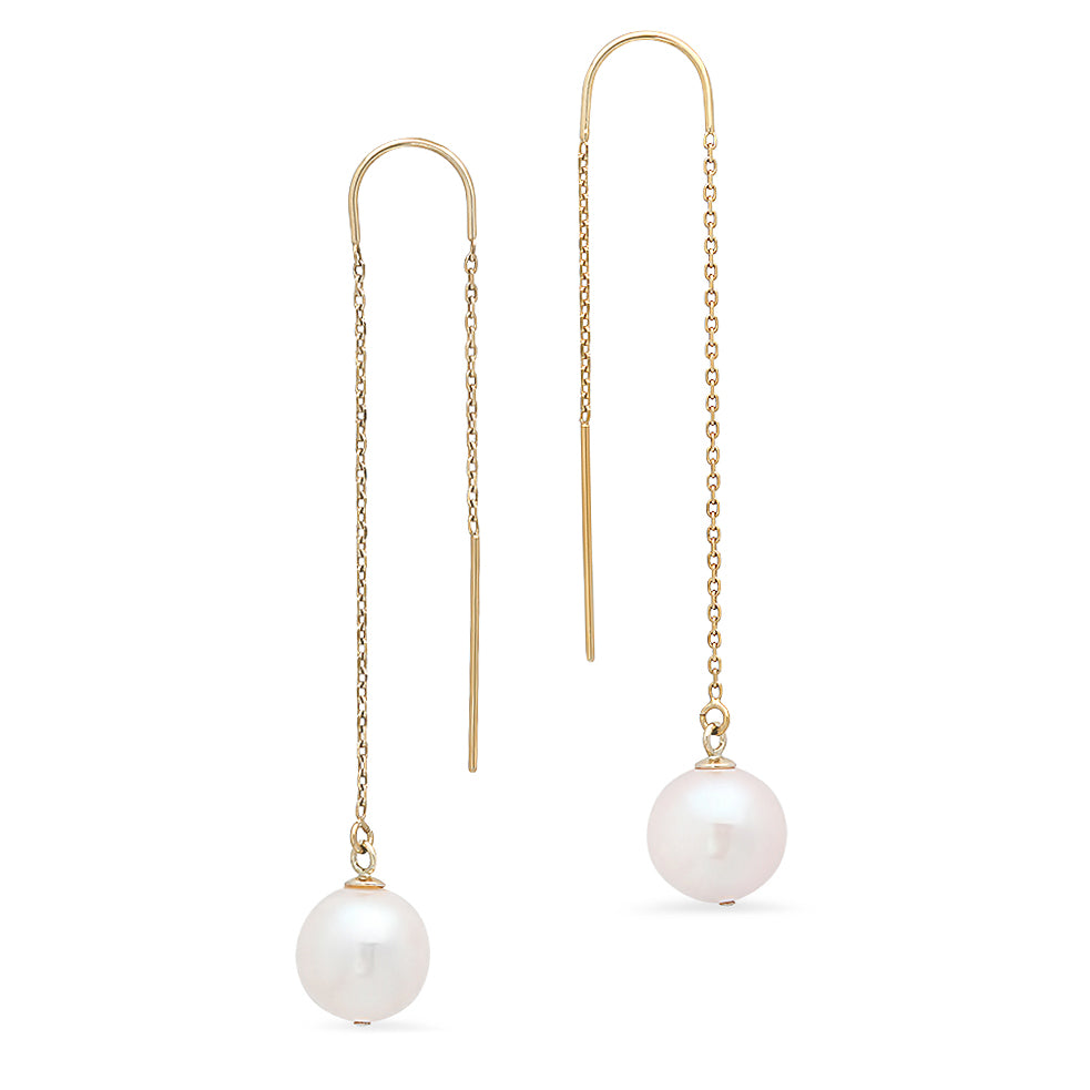 Freshwater Pearl Threader Earrings