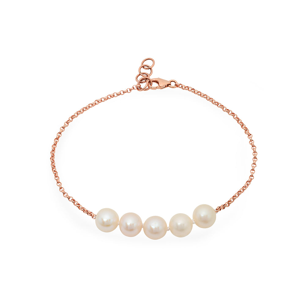 Five Freshwater Pearl Bracelet