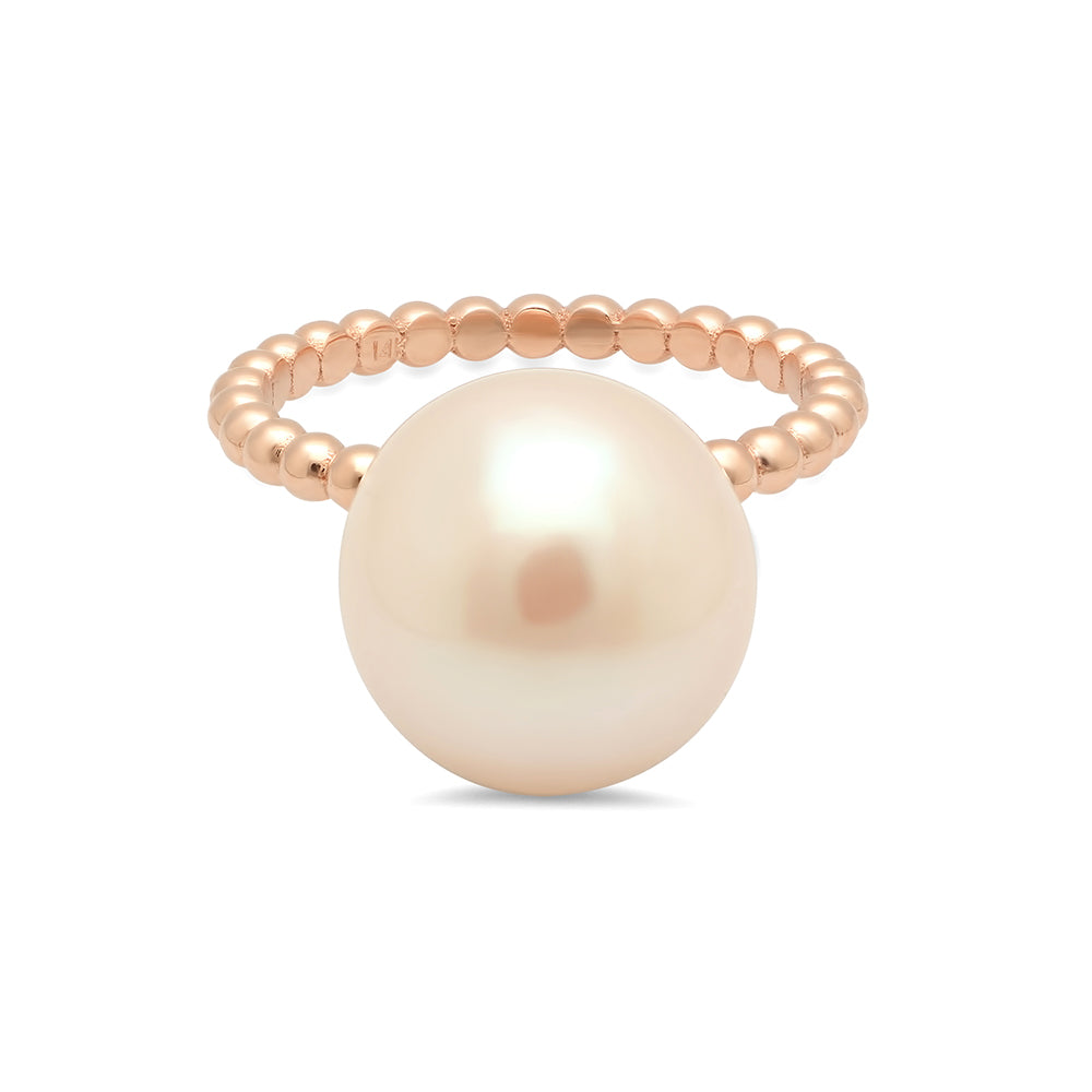 Large Pearl Stackable Ring