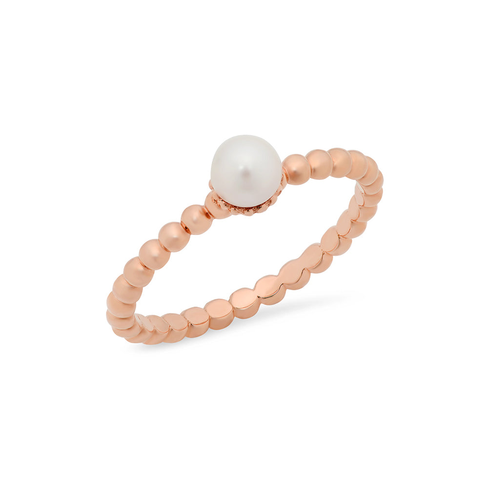 Small Pearl Stackable Ring
