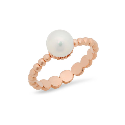 Small Pearl Stackable Ring