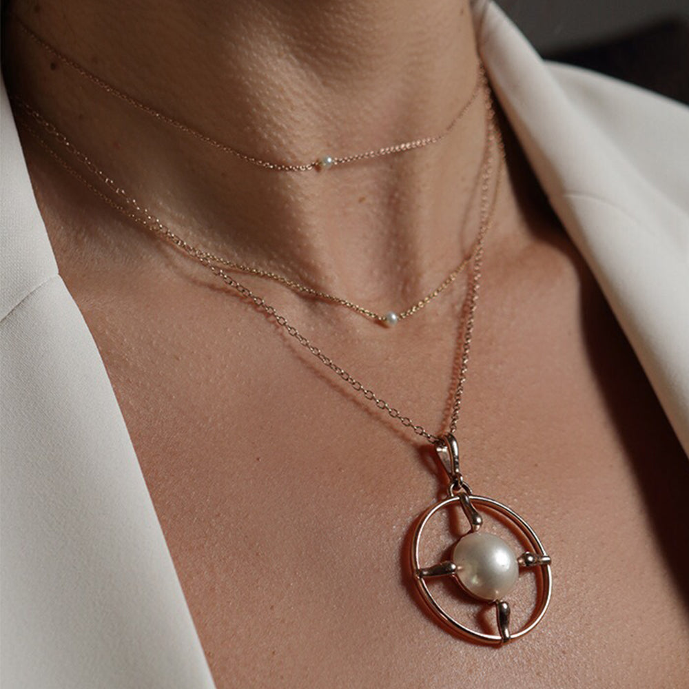 Large Compass Pendant Necklace - VictoriaSix.com