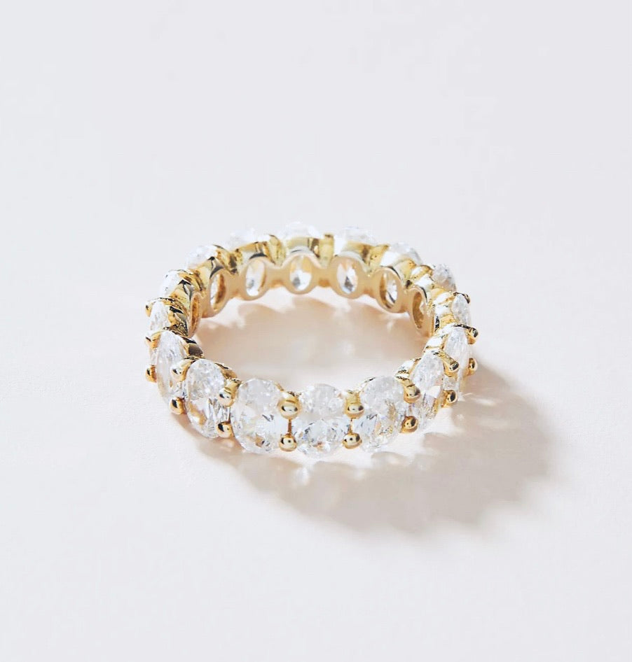 Oval Eternity Band