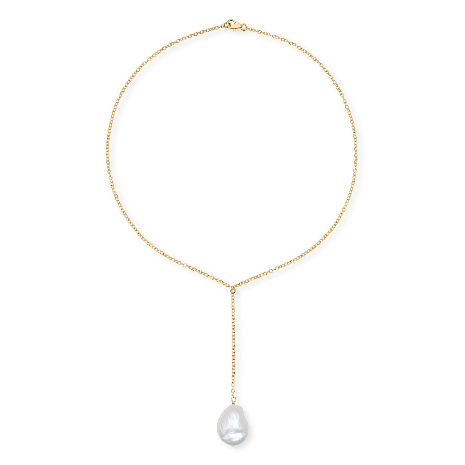 Baroque Lariat Drop necklace