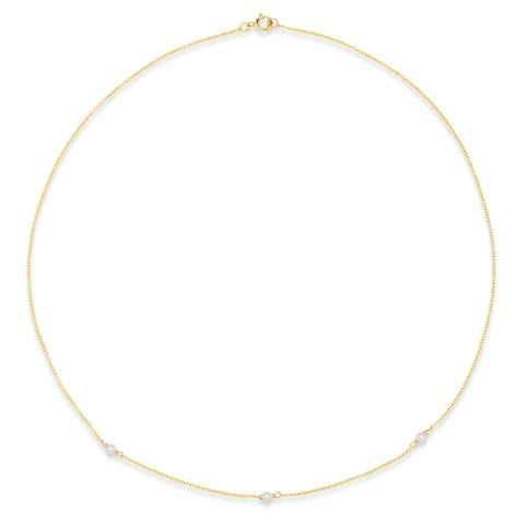 Flat Pearl Necklace