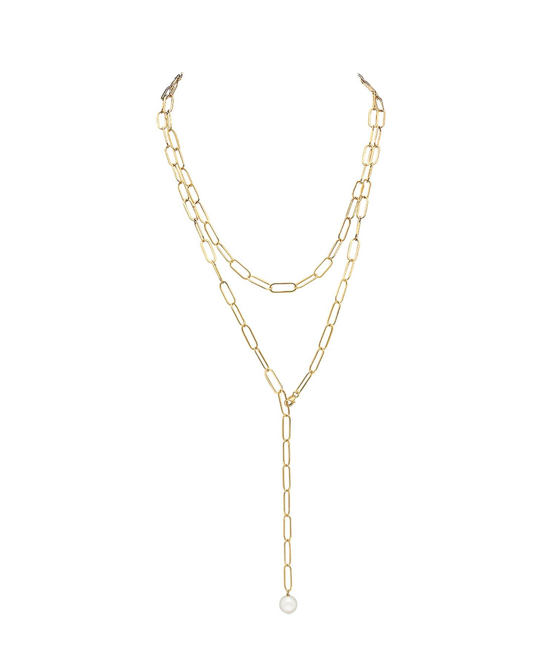 Large Rectangle Link Necklace