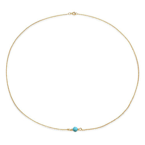 Tiny Gem Turquoise Necklace - VictoriaSix.com