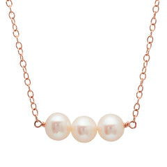 Triple Freshwater Pearl Necklace - VictoriaSix.com