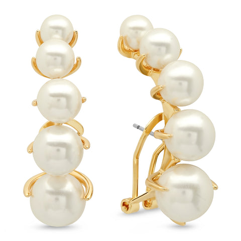 Threader Pearl Earrings