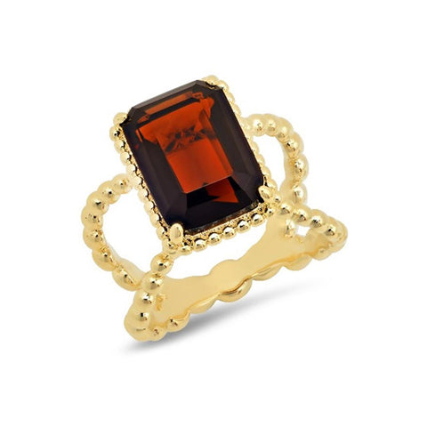 Garnet Marquise Shape Cocktail Ring