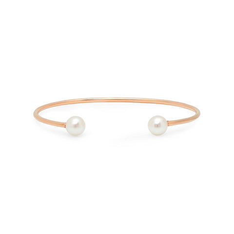 Akoya Pearl Uneven Cuff Ring