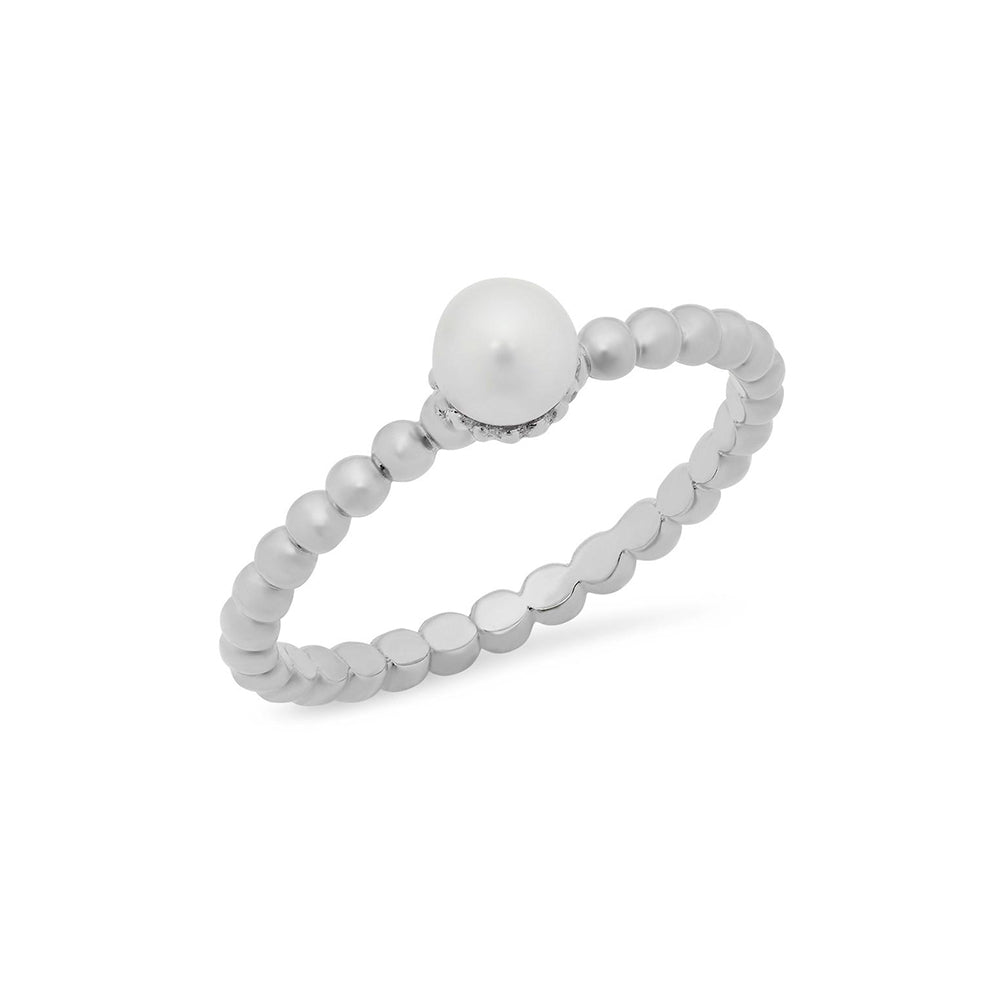 Small Pearl Stackable Ring - VictoriaSix.com