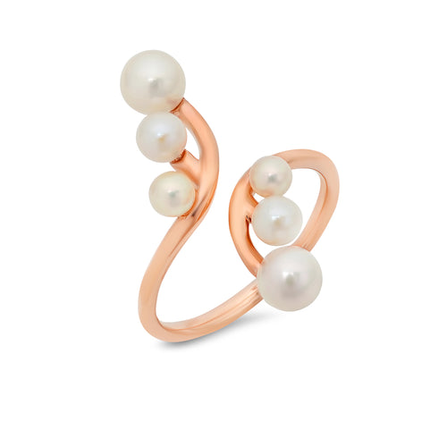 Akoya Pearl Wire Wrap Ring - VictoriaSix.com