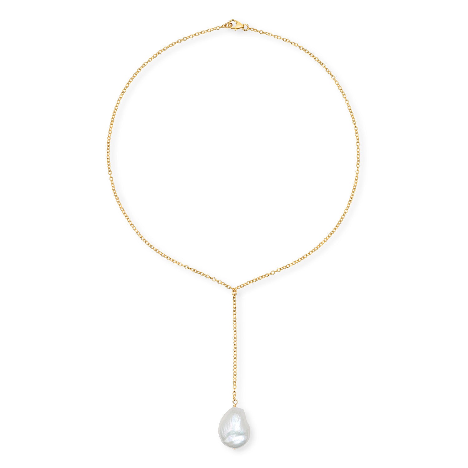 Baroque Lariat Drop necklace – Victoria Six