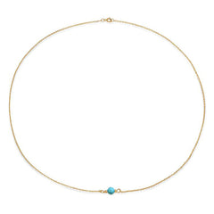 Tiny Gem Turquoise Necklace - VictoriaSix.com