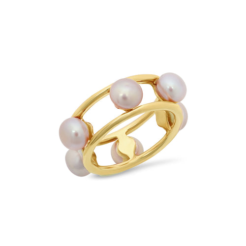 Pink Freshwater Pearl Ring - VictoriaSix.com